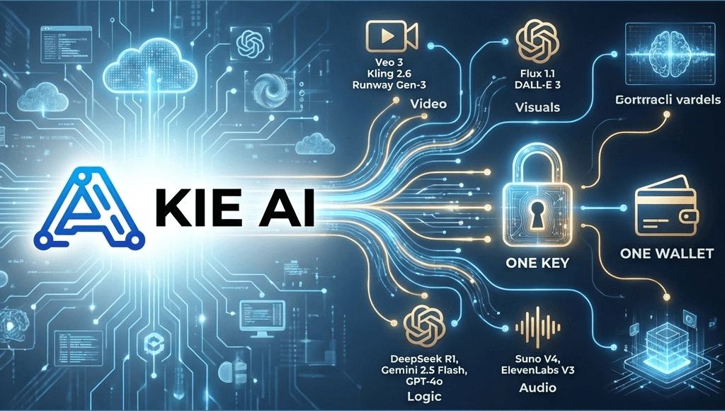 KIE AI - One Key, 100+ Models: Why the "All-in-One" API is the Ultimate Scalability Hack for 2026