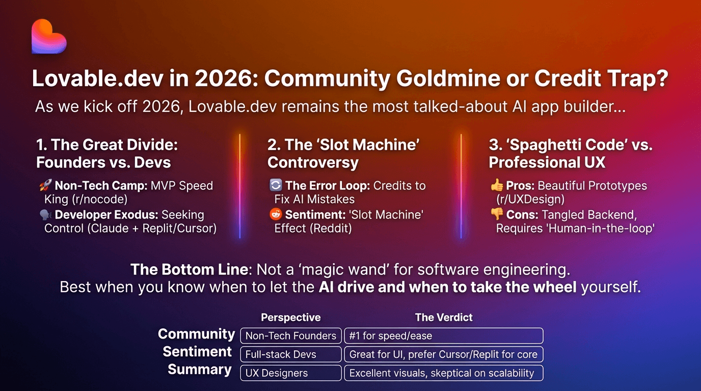 Lovable.dev in 2026: Community Goldmine or Credit Trap?